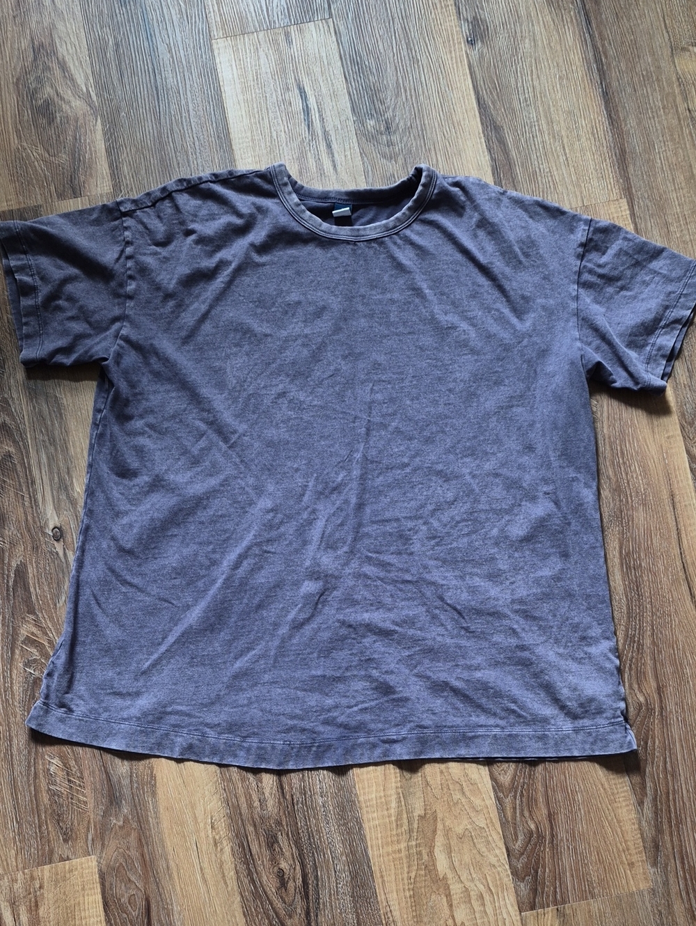 Old Navy Boue Gray Mineral Acid Wash Oversized EveryWear Tee Shirt Medium